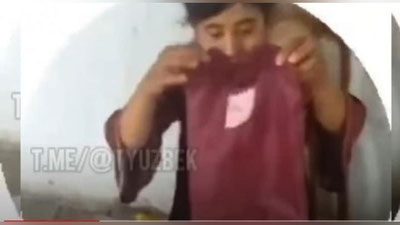 'Navoiyda 9 may kuni munosabati bilan nogironlarga berilgan sovg`aning ichidan sifatsiz va kiyishga yaroqsiz ko`ylak chiqdi (video)'ning rasmi