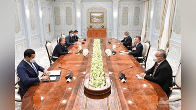 'Prezident Turkiya delegasiyasini qabul qildi'ning rasmi