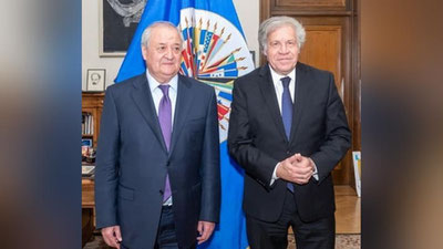 'Tashqi ishlar vaziri Luis Almagro bilan uchrashdi'ning rasmi