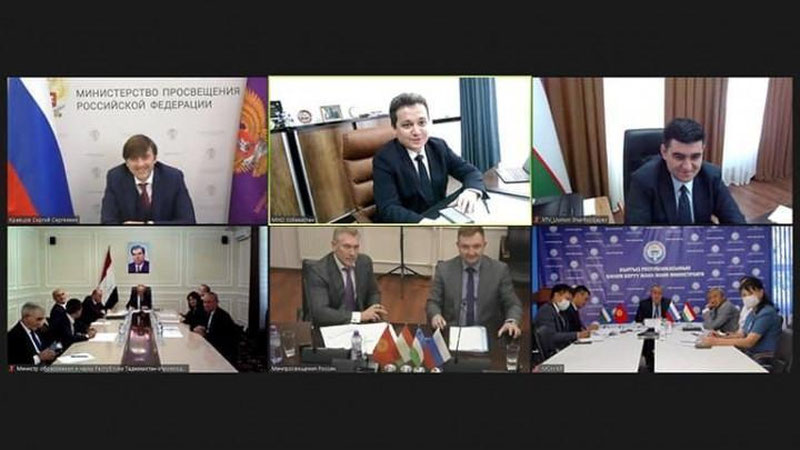'O`zbekiston, Rossiya, Tojikiston va Qirg`iziston ta`lim vazirlarining birinchi uchrashuvi bo`lib o`tdi'ning rasmi