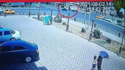 Изрображение 'На перекрестке в Карши водитель грузовика протаранил "Нексию" (видео)'