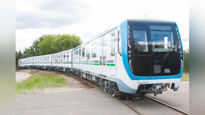 Изрображение 'Видео: отправка новых вагонов из России для метрополитена Ташкента'