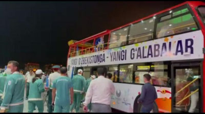 'Paralimpiyachilar “Yangi O`zbekiston” bog`iga yo`l oldi(video)'ning rasmi