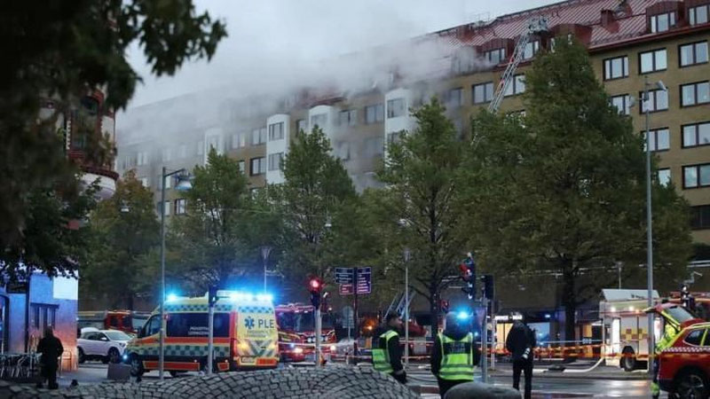 Изрображение 'В шведском Гетеборге произошел взрыв в жилом доме: 23 человека пострадали (видео)'
