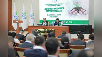 'Narzullo Oblomurodov xorazmlik saylovchilar bilan uchrashdi (foto)'ning rasmi