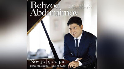Изрображение 'Пианист Бехзод Абдураимов выступит в Дубае в рамках участия Узбекистана в EXPO-2020'
