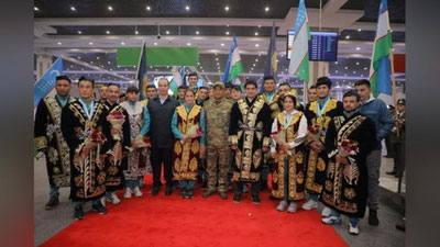 Изрображение 'Дзюдоисты-военнослужащие, ставшие лучшими на ЧМ во Франции, вернулись домой (фото, видео)'