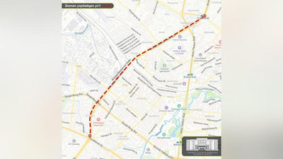 Изрображение 'Отрезок улицы Ахмада Дониша на Юнусабаде закрыт на 10 дней'