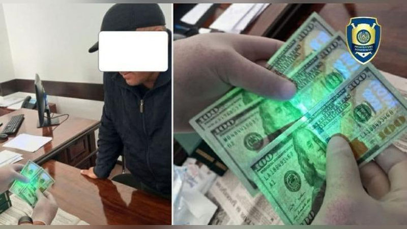 'Шофирконда электр тармоқлари корхонаси муҳандиси  тадбиркордан пул олаётган пайти қўлга тушди'ning rasmi