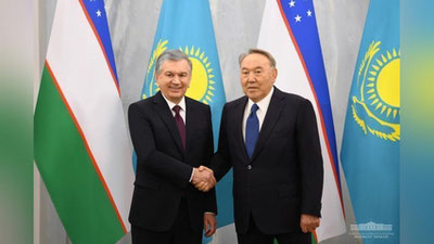 'Шавкат Мирзиёев Қозоғистон Биринчи Президенти – Элбоши Нурсултон Назарбоев билан учрашди'ning rasmi