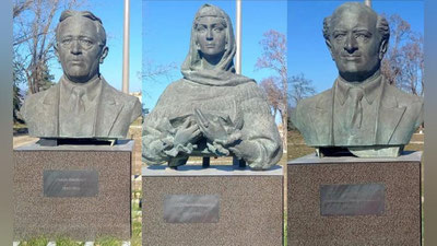 'Арманистон Грузияга металлом сифатида сотиб юборган, сўнг яширин равишда Бакуга келтирилган бюстлар кимларнинг ҳайкаллари эди?'ning rasmi