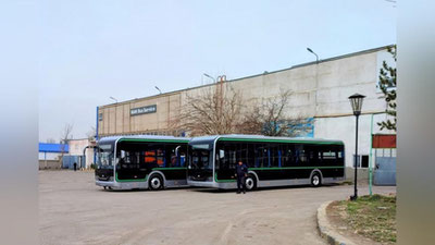 Изрображение 'В Ташкент прибыла партия экологически чистого общественного транспорта (фото, видео)'