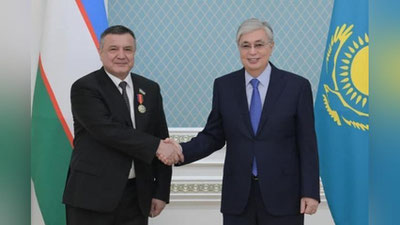 Изрображение 'Глава Казахстана принял спикера Законодательной палаты Олий Мажлиса Узбекистана'