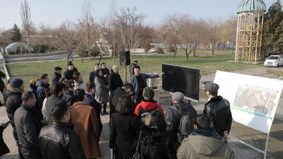 Изрображение 'Хоким Сергелийского района презентовал проект парка без аттракционов'