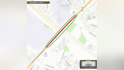 Изрображение 'В Ташкенте закрывается один из автомобильных мостов через ТКАД'