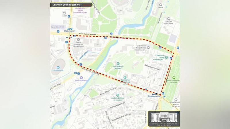 Изрображение 'Ряд улиц в центре столицы временно закроют из-за массового забега'