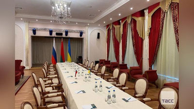 Изрображение 'В Гомельской области начинаются переговоры России и Украины'