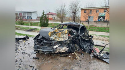 Изрображение 'Страшное ДТП в Джизакской области унесло жизни 8 человек'