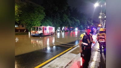 Изрображение 'На северо-востоке Ташкента прошел мощный ливень (видео)'