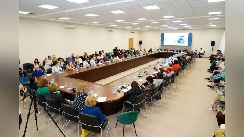 Изрображение 'В Ташкенте состоялся вечер, посвященный 80-летию со дня рождения Эдварда Ртвеладзе'