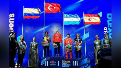 'Аёллар бокси: тарихда илк бор Ўзбекистон байроғи Жаҳон Чемпионати шоҳсупасида'ning rasmi