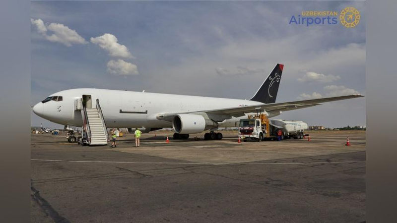 Изрображение 'Ташкентский аэропорт стал трансферным пунктом грузовой авиакомпании SkyTaxi'