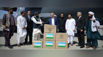 Изрображение 'Узбекистан отправил Афганистану 74 тонны гуманитарной помощи (фото)'