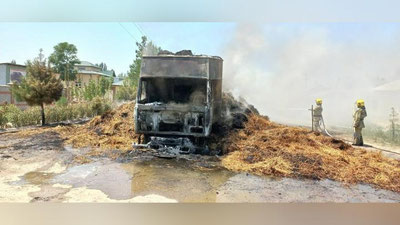 'Наманганда сомон ортилган машина бутунлай ёниб кетди (видео)'ning rasmi