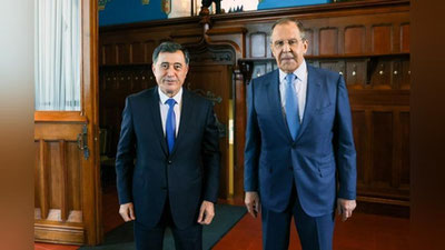 Изрображение 'Главы МИД Узбекистана и России провели встречу в Москве'