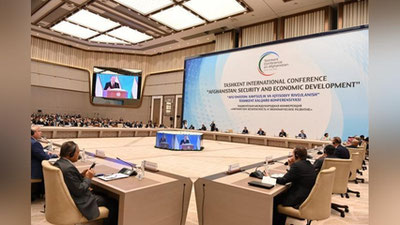 'Афғонистонда барқарорлик бўлмаса Ўзбекистонда ҳам, бутун Марказий Осиё минтақасида ҳам хавфсизлик ва барқарор ривожланишга эришиб бўлмайди — Шавкат Мирзиёев'ning rasmi