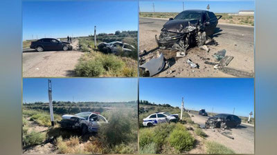 Изрображение 'В Каракалпакстане произошло смертельное ДТП с участием патрульной машины'