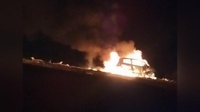 Изрображение 'СМИ: В страшном ДТП в Мубареке погиб военнослужащий и вся его семья'