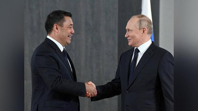 'Samarqandga tashrif buyurgan davlatlar rahbarlari bir-birlari bilan uchrashishmoqda'ning rasmi