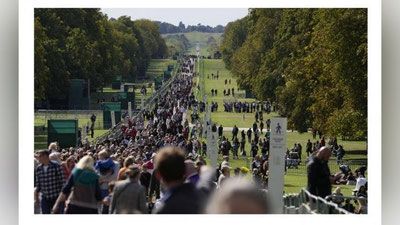 Изрображение 'Делегация Узбекистана присутствует на траурной церемонии в Великобритании'