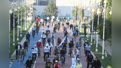 Изрображение 'В столичном парке "Ашхабад" отметили Международный день без автомобиля (фото)'