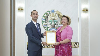 'AQSh NNTsining O`zbekistondagi filiali Adliya vazirligi tomonidan ro`yxatdan o`tkazildi'ning rasmi