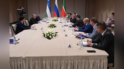 Изрображение 'В Ташкенте прошла встреча главы Татарстана и хокима Ташкентской области'