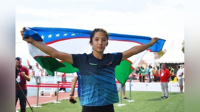 Изрображение 'Шарифа Давронова завоевала золото молодежного чемпионата Азии по легкой атлетике'