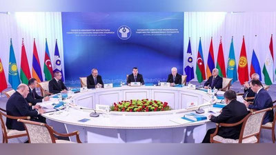 Изрображение 'Около 20 документов подписали главы правительств стран СНГ на заседании в Астане'