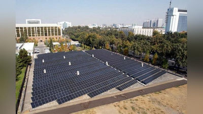Изрображение 'На крыше здания Кабинета Министров Узбекистана появилась солнечная фотоэлектростанция'