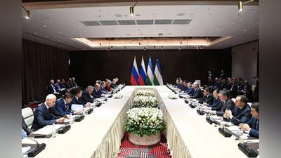 'O`zbekiston va Rossiya hukumatlari rahbarlari uchrashuvida o`ndan ortiq hujjat imzolandi'ning rasmi