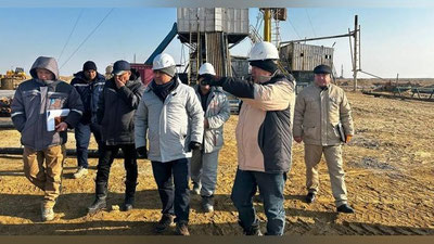 '“Ўзбекнефтгаз”: Устюрт регионидаги конларда газ қазиб чиқариш ҳажмини ошириш борасида қилинаётган ишлар ҳолати ўрганилмоқда'ning rasmi