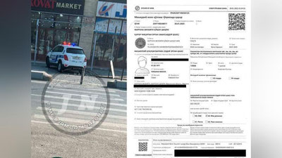 'Farg`onada YPX mayori qoidani buzib, "Tracker"ini piyodalar o`tish yo`liga qo`yib ketdi'ning rasmi