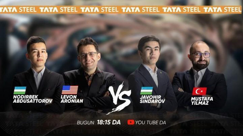 'Tata Steel-2023: Бугун 8-раунд баҳслари бўлиб ўтади'ning rasmi