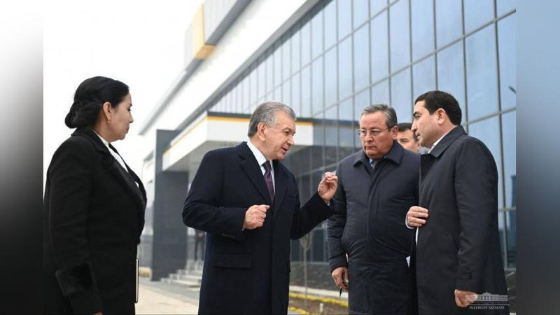 'Prezidenning Andijonga tashrifi Bo`ston tumanidan boshlandi'ning rasmi