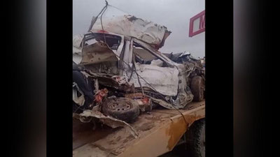 Изрображение 'В Каракалпакстане в ДТП погибли водитель и все пассажиры "Нексии" (видео)'