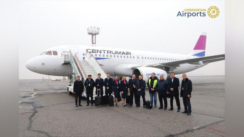 'O`zbekistondagi yangi aviakompaniyaning ilk parvozi Toshkentdan Farg`onaga bo`ldi'ning rasmi