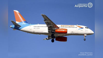 Изрображение 'Рейс "Самарканд — Уфа" авиакомпании "Азимут" вернулся в аэропорт вылета'