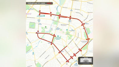 '11-12 mart kunlari Toshkentda qator ko`chalar avtomobillar uchun vaqtincha yopiladi'ning rasmi