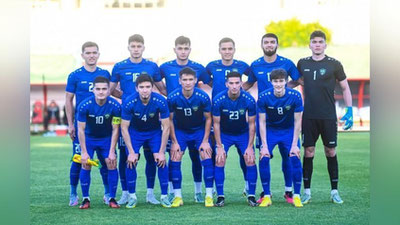 Изрображение 'Олимпийская сборная Узбекистана по футболу выиграла команду Того'